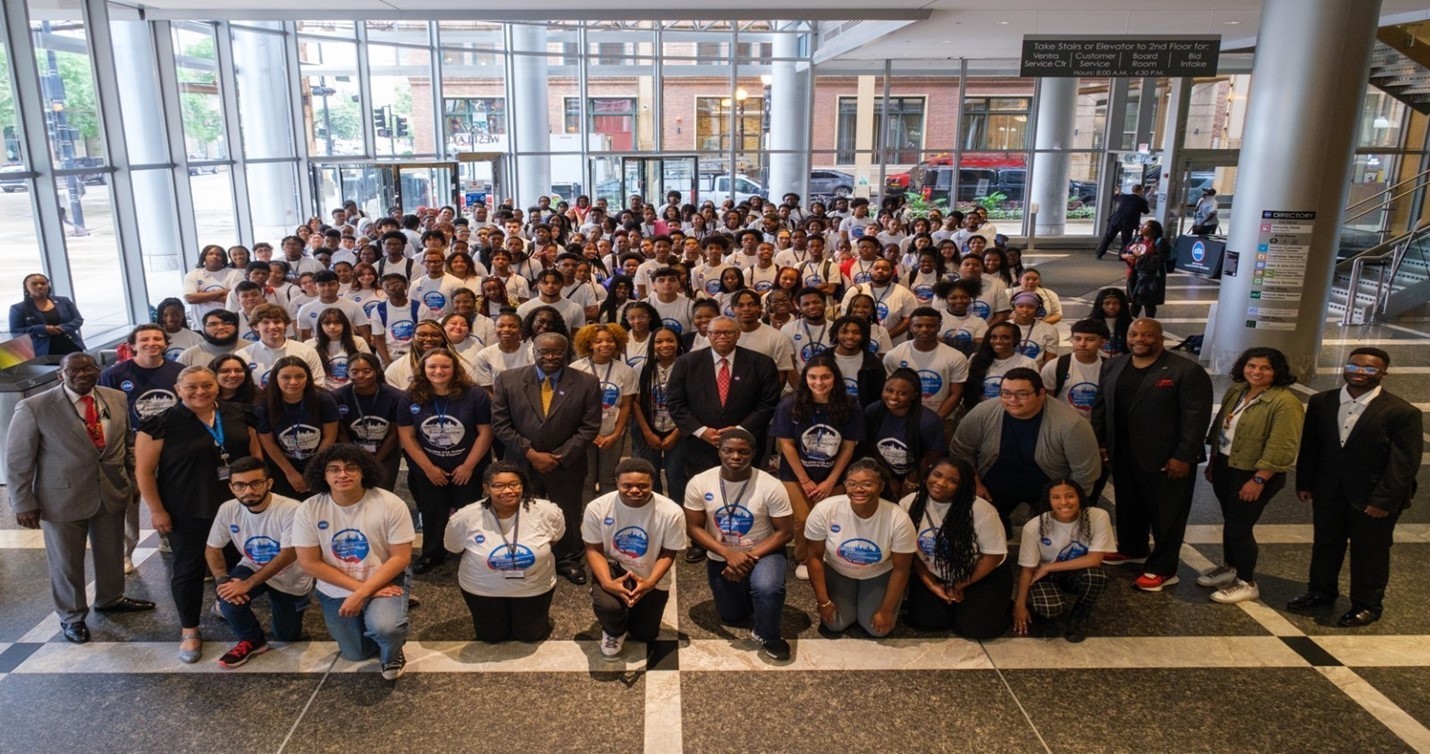 One Summer Chicago interns posing for a group picture