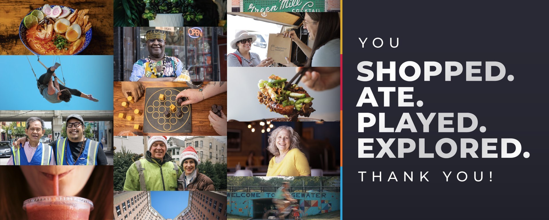 Grid of images of cool businesses and happy business owners