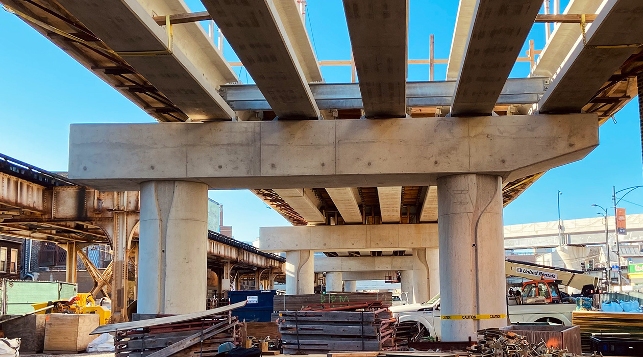 Red and Purple Line construction site