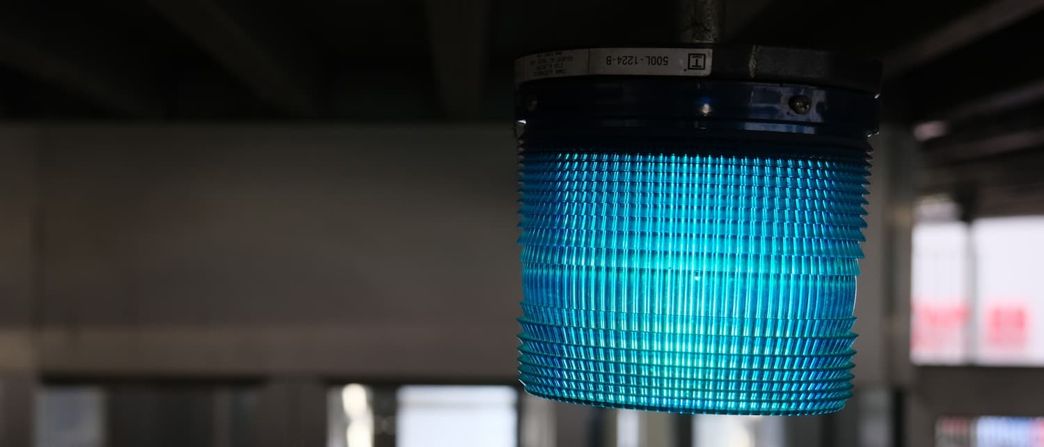 Blue security light
