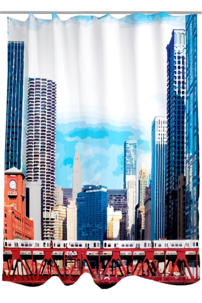 Shower Curtain River Crossing CTA Gifts 